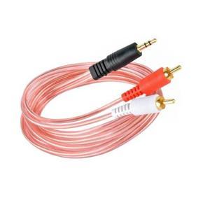 3.5mm Stereo Male to Male 2 RCA Audio Speaker AUX 2 in 1 Audio Cable - 1.5 Meter