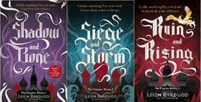 Grisha Trilogy by LEIGH BARDUGO ( Shadow & Bone, Ruin & Rising, Siege & storm)