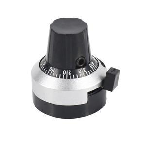 XHHDQES 2X 3590S-2-103L 10K Ohm 6 mm Shaft 10 Turns Wire Wound Potentiometer with Dial Knob