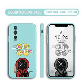 Hontinga for OPPO Find X2 Pro Case Fashion Cartoon Electric Baton Judge Role Phone Cover Square Liquid Silicone Trend Phone Case