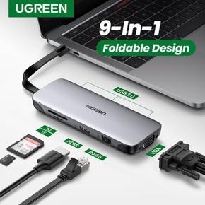 UGREEN USB C HUB Portable Type C to Multi USB 3.0 HUB HDMI Adapter Dock for Nintendo Switch/Macbook pro 2020/Macbook air 2020 /ipad pro 2020/2018 Huawei Matebook 13/Dell XPS/ Lenovo Thinkpad T480s/Len