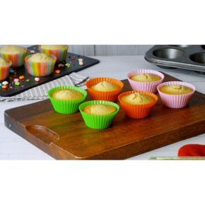 Reusable Silicon Muffin Mold 6 pcs Silicone Cupcake Liners, Muffin Cases Baking Tools