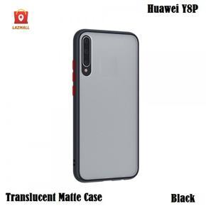 Huawei Y8P Translucent Matte Cover (Shockproof And Anti-Drop Protection) Smoky Frosted Case