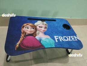 FROZEN Printed Table/3D Print Portable Foldable Laptop Table/Cartoon Printed Colorful Folding Study Table