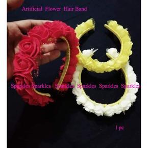 Artificial Flower Hair Belt  - 1 pc