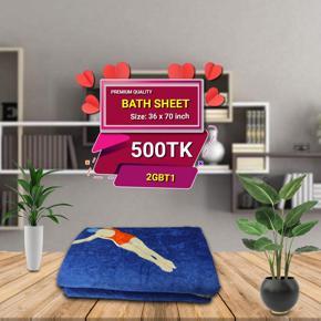 Premium Quality Bath Sheet | Peach towel for Men and Women's Material: 100% Pure Cotton Ideal For: Men And Womens Model Number: 2GBT2 Size: 36" x 70" Inch Design: Printed Indulge yourself with the lux
