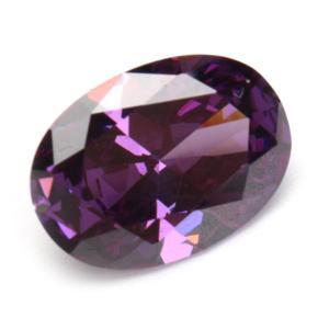10.06CT Purple Zircon Gems Oval Faceted Cut 14x10MM Loose Gemstones -
