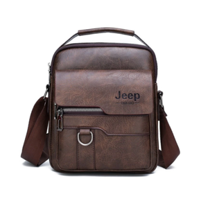 Pu Leather Jeep Bags Men's Shoulder Crossbody Bags 9.7Inch Ipad Office Messenger Bag for Men Business Handbag