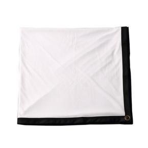 Cimiva 100 Inch Projector Screen Curtains Polyester Folding Portable Soft Curtain-white