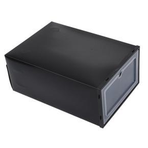 6 Pcs Transparent Shoe Box Flip Design Plastic Storage Case Organizer Dustproof Clear Plastic Shoe Storage Boxes for Home