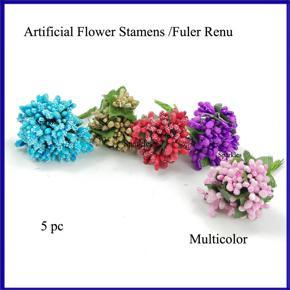 Artificial Flower Stamens/Fuler Renu Multicolor - 5 Pc