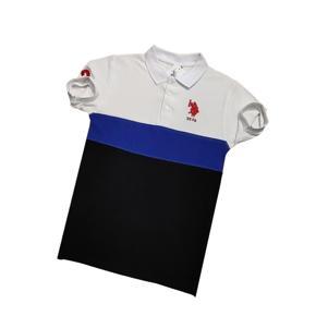 Soft and Comfortable Premium Quality Blueberry Color Stylish and Fashionable Cotton Pk Polo T-Shirts for mens with white and Black Contrast.