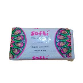 Hand Towel Tissue (White)-150pcs ×1 ply Softi Tissue