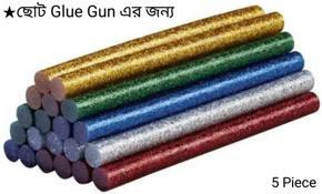 Glitter Hot Glue Sticks Multicolor for 20w Glue Gun / Small Glue Gun - 5pcs