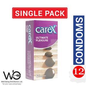 Carex - Ultimate Pleasure Condom - Single Large Pack - 12x1=12pcs (Made In Malaysia)