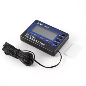 TM803 Digital Thermometer Refrigerator Freezer Aquarium Medicine Box Alarm-Blue & Black