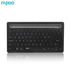 Rapoo XK100 Portable Bluetooth Keyboard Rechargeable Keyboards For Tablets Desktop Computers Office Business Keyboard 78 Keys