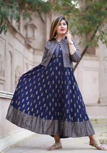 Kurti- Linen With Digital Printed Work Best Quality Readymade Dress One Piece Kurti Only For Girl And Women.