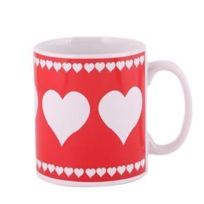 Ceramic Mug - Red and White