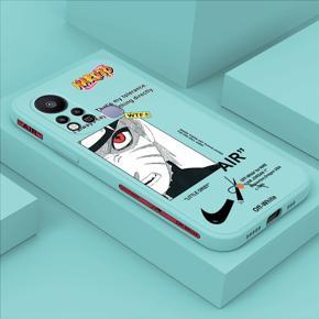 Hontinga for Infinix Hot 11S Case Side Design New Anime Naruto for Boys Back Cover Soft Square Edge Pattern Liquid Silicone Trend Phone Cases