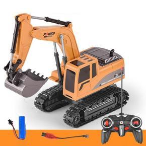 5-channel/6-channel Excavator  Engineering Trunk Simulation Excavator Toy Children Electric Toys