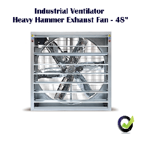 Industrial Ventilator Heavy Hammer Exhaust Fan - 48″