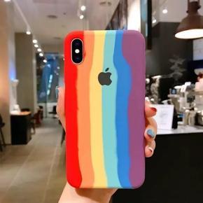 iPhone X Rainbow Silicone Case For iPhone X Back Cover