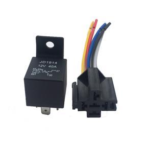 12V 40A AMP 5 SPDT Car Truck Auto Automobile Automotive Relay with 5 Pin Socket 5 Wires for G-ps Lamplight Fan Air Condition