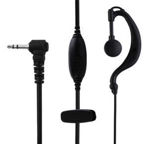 MA Professional 2.5mm G Shape Clip Ear Headset/Earpiece Mic For Motorola-black