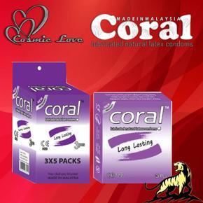 Coral Condom Long Lasting Extra Time 5x3=15pcs