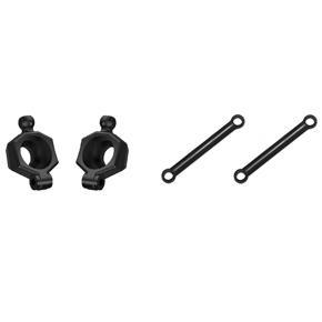 BRADOO- 2Pcs Rear Wheel Seat Hub Carrier for SG 1603 SG 1604 SG1603 SG1604 1/16 & 2Pcs Steering Link Rod