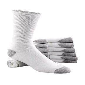6 pair of Socks - White Sports Socks For Men
