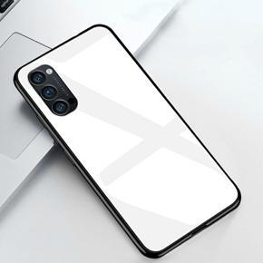 Glass case back cover For Oppo Reno 4