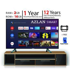 Azlan 40 Inch Android Smart Wifi Hd Led Tv 4k Supported Ram 2 gb Rom 16 gb