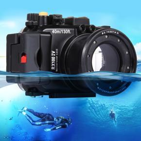 PULUZ 40m Underwater Depth Diving Case Waterproof Camera Housing for Sony RX100 IV