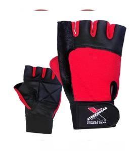 Gym Fitness Workout Wight lifting gloves Red / Black