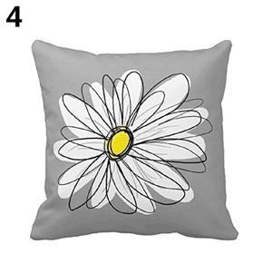 Fashion Linen Dog Butterfly Flower Peacock Feather Pillow Case Cushion Cover