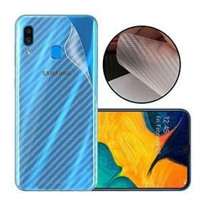 Samsung Galaxy M10,M20,M30 Back Carbon Fiber Sticker Protection 3D-Transparent