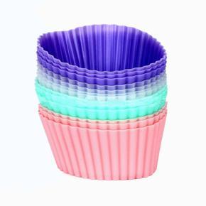 New 6 Pieces Silicone Cake Cupcake Tool Bakeware Baking - Multi Color
