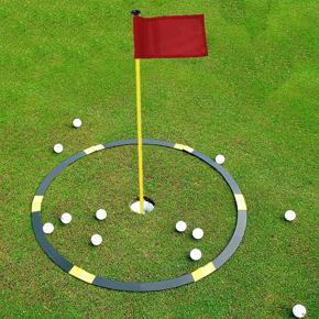 2/3ft 6 Feet Portable Game Target Circles For Golf Training Aid Practice - Black