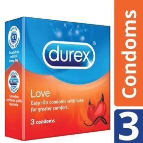 Durex Love Condoms - 3pcs Per Pack/ Durex  Condoms