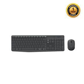 Logitech MK235 Wireless Keyboard and Mouse Combo for Windows, 2.4 GHz Wireless with Nano USB-Receiver, Wireless Mouse, 15 FN Keys, 3-Year Battery Life, PC/Laptop - Black