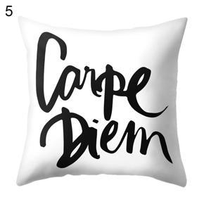 Flower Letter Pillow Case Cushion Cover Sofa Bed Car Cafe Office Home Decoration