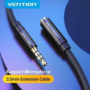 Vention Jack 3.5 Aux Extension Cable for Car Laptop Mini PC TV Xmi Huawei Stereo 3.5 mm Jack Headphone Speaker Cable Auxiliar