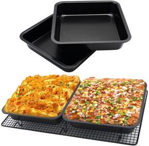 9 Inches Square Shape No-Stick Cake Bread Mold Bake ware Carbon Steel Cake Bread Make Pan/Square Cake Mold Tray Pan