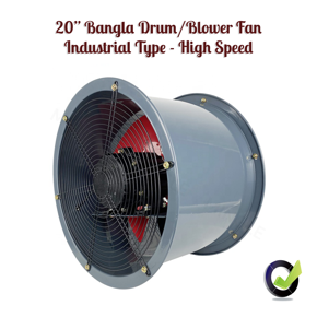 20″ Bangla Axial Drum / Blower Fan - Industrial Type - High Speed