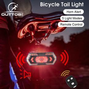 Outtobe Turn Signal Bicycle Tail Light High Bright LED Light Bike Rear Light IPX4 Waterproof Rechargeable Cycling Safety Warning Light Road Mountain