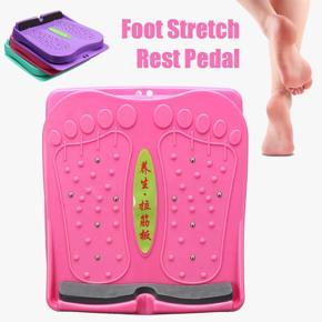 Adjustable Folding Foot Stretch Rest Pedal Exercise Yoga Fitness Massager Board - Pink