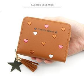 Fashionable Ladies Hand Bag for Women - Mini Zipper Wallet Purse for Women/ Wallet Purse for Girls Simple Short Purses Girls Credit Card Wallet