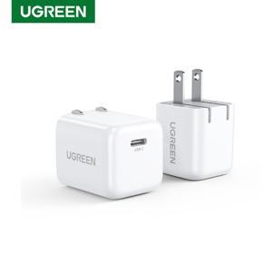 UGREEN Mini Size USB Charger 20W Portable USB C Charger for iPhone 12 11 Fast Charging PD Charger for Samsung S10 Xiaomi Phone Charger Adapter